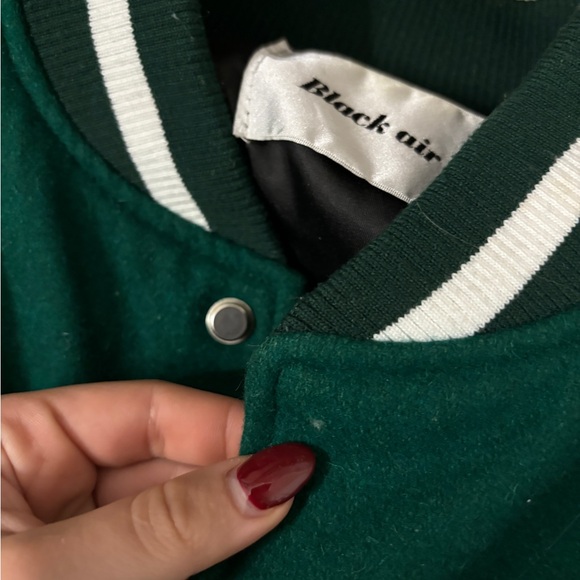 green varsity jacket - Picture 2 of 4